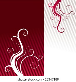 An abstract floral grunge vector background with space for text