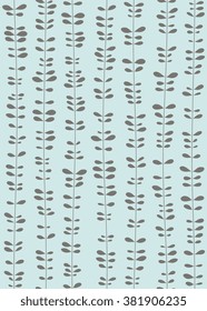 Abstract floral hand drawn seamless pattern. Seamless texture can be used for wallpapers, pattern fills, web page backgrounds, surface textures, brochures and cards design. Vector illustration.