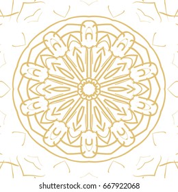 abstract floral hand drown pattern. vector illustration