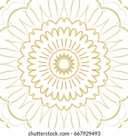 abstract floral hand drown pattern. vector illustration