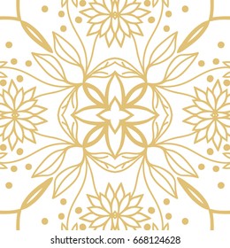 abstract floral hand drown pattern. vector illustration