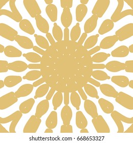 abstract floral hand drown pattern. vector illustration