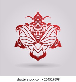 Abstract floral heart.