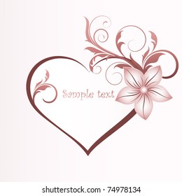 Abstract floral heart.