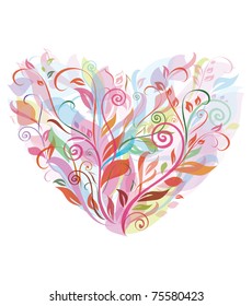 Abstract floral heart.