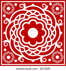 abstract floral icon