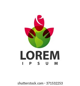 abstract floral icon