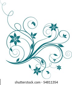 Abstract floral illustration