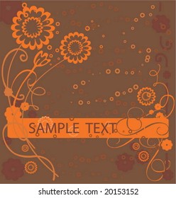 Abstract floral illustration for design.