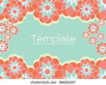 Abstract floral invitation cards. Stock vector set of brochures in vintage style. Vector design templates vintage frames and backgrounds. Use for printed materials, signs, elements, web sites, cards