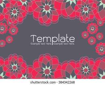 Abstract floral invitation cards. Stock vector set of brochures in vintage style. Vector design templates vintage frames and backgrounds. Use for printed materials, signs, elements, web sites, cards