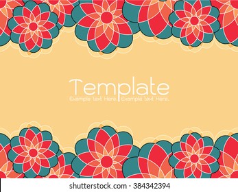 Abstract floral invitation cards. Stock vector set of brochures in vintage style. Vector design templates vintage frames and backgrounds. Use for printed materials, signs, elements, web sites, cards