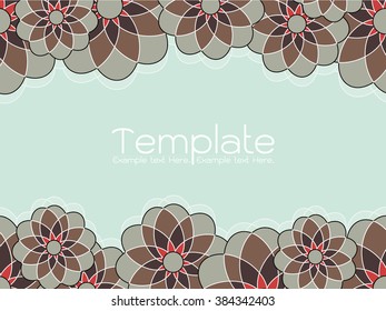 Abstract floral invitation cards. Stock vector set of brochures in vintage style. Vector design templates vintage frames and backgrounds. Use for printed materials, signs, elements, web sites, cards