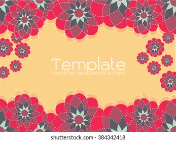 Abstract floral invitation cards. Stock vector set of brochures in vintage style. Vector design templates vintage frames and backgrounds. Use for printed materials, signs, elements, web sites, cards