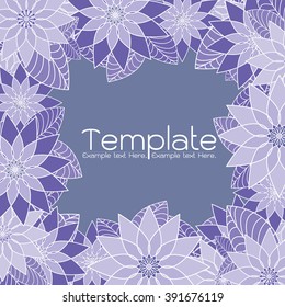 Abstract floral invitation cards. Stock vector set of brochures in vintage style. Vector design templates vintage frames and backgrounds. Use for printed materials, signs, elements, web sites, cards