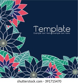 Abstract floral invitation cards. Stock vector set of brochures in vintage style. Vector design templates vintage frames and backgrounds. Use for printed materials, signs, elements, web sites, cards