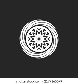 Abstract Floral Leaf Logo design