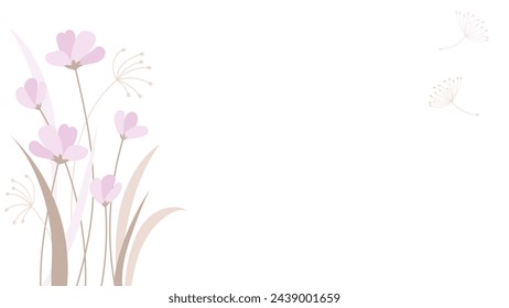 Abstract floral leave background Vector design border frame