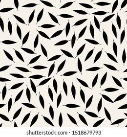 Abstract floral leaves background pattern design.