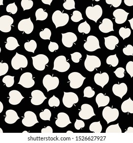 Abstract floral leaves background pattern print.
