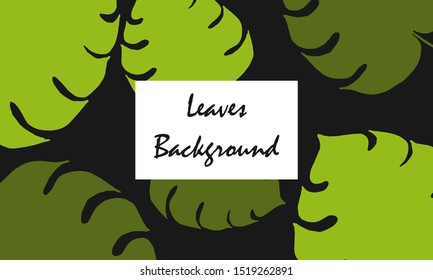 Abstract floral leaves pattern background 
