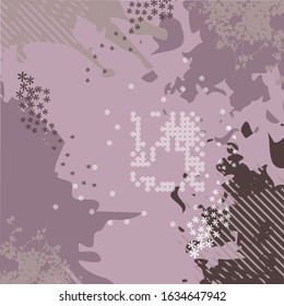 abstract floral leaves pattern square scarf