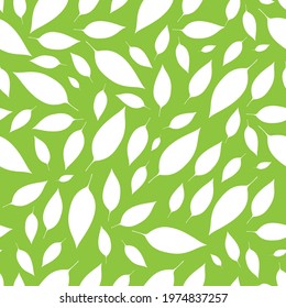 Abstract floral leaves vector pattern for background