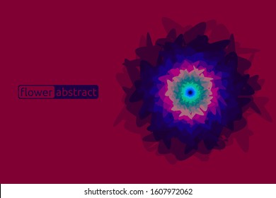 abstract floral light vector display
