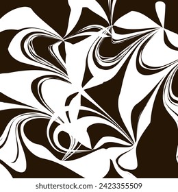 Abstract floral lines shape design. Inspired by plant, leaves. can be utilized for a variety of purpose. including background, wall art, fashion, wallpaper, interior, decorative, textile, and more
