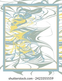 Abstract floral lines shape design. Inspired by plant, leaves. can be utilized for a variety of purpose. including background, wall art, fashion, wallpaper, interior, decorative, textile, and more