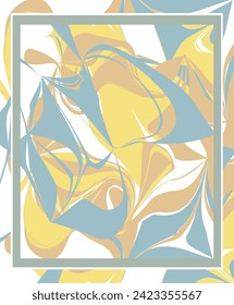 Abstract floral lines shape design. Inspired by plant, leaves. can be utilized for a variety of purpose. including background, wall art, fashion, wallpaper, interior, decorative, textile, and more