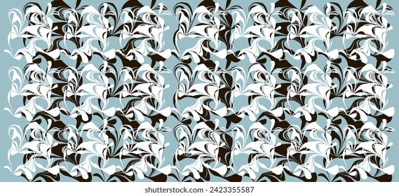 Abstract floral lines shape design. Inspired by plant, leaves. can be utilized for a variety of purpose. including background, wall art, fashion, wallpaper, interior, decorative, textile, and more
