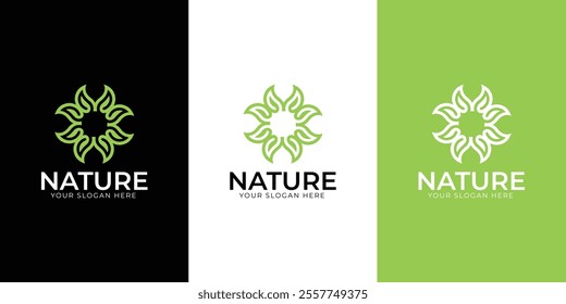 abstract floral logo beauty spa. Logo for business of fashion, skin care logo, golden color inspiration