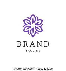 Abstract Floral Logo Design Template