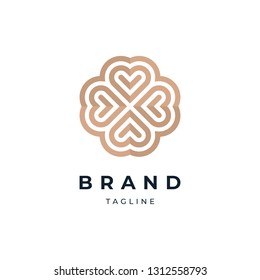 Abstract Floral Logo Design Template