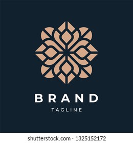 Abstract Floral Logo Design Template