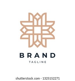 Abstract Floral Logo Design Template