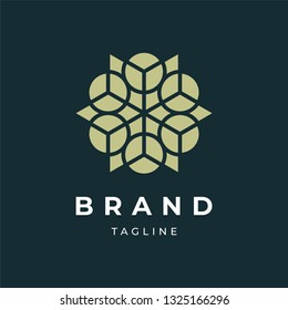 Abstract Floral Logo Design Template