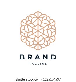 Abstract Floral Logo Design Template