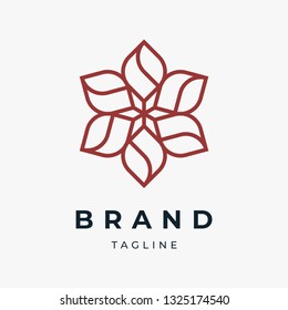 Abstract Floral Logo Design Template