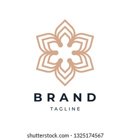 Abstract Floral Logo Design Template