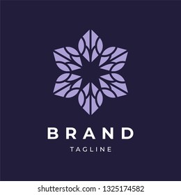 Abstract Floral Logo Design Template