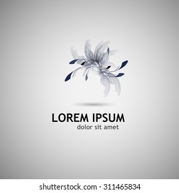 Abstract floral logo. Vector