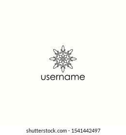 abstract floral logo vector with simple, elegance and unique styles