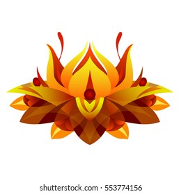 Abstract floral mandala.