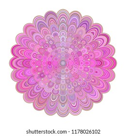 Abstract floral mandala art - vector digital graphic design for Valentine's day