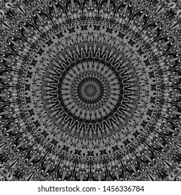 Abstract floral mandala background design - circular vector geometry