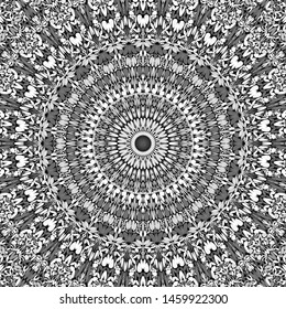 Abstract floral mandala background design - circular vector geometry