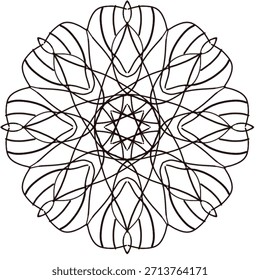 Abstractas diseño circular de mandala floral