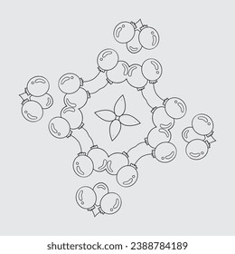 The Abstract Floral Mandala Illustration